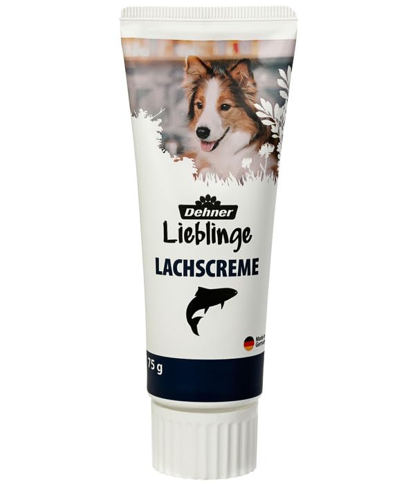 Dehner Lieblinge Leckerli Creme Hundesnack Lachs 6x75g zuckerfrei