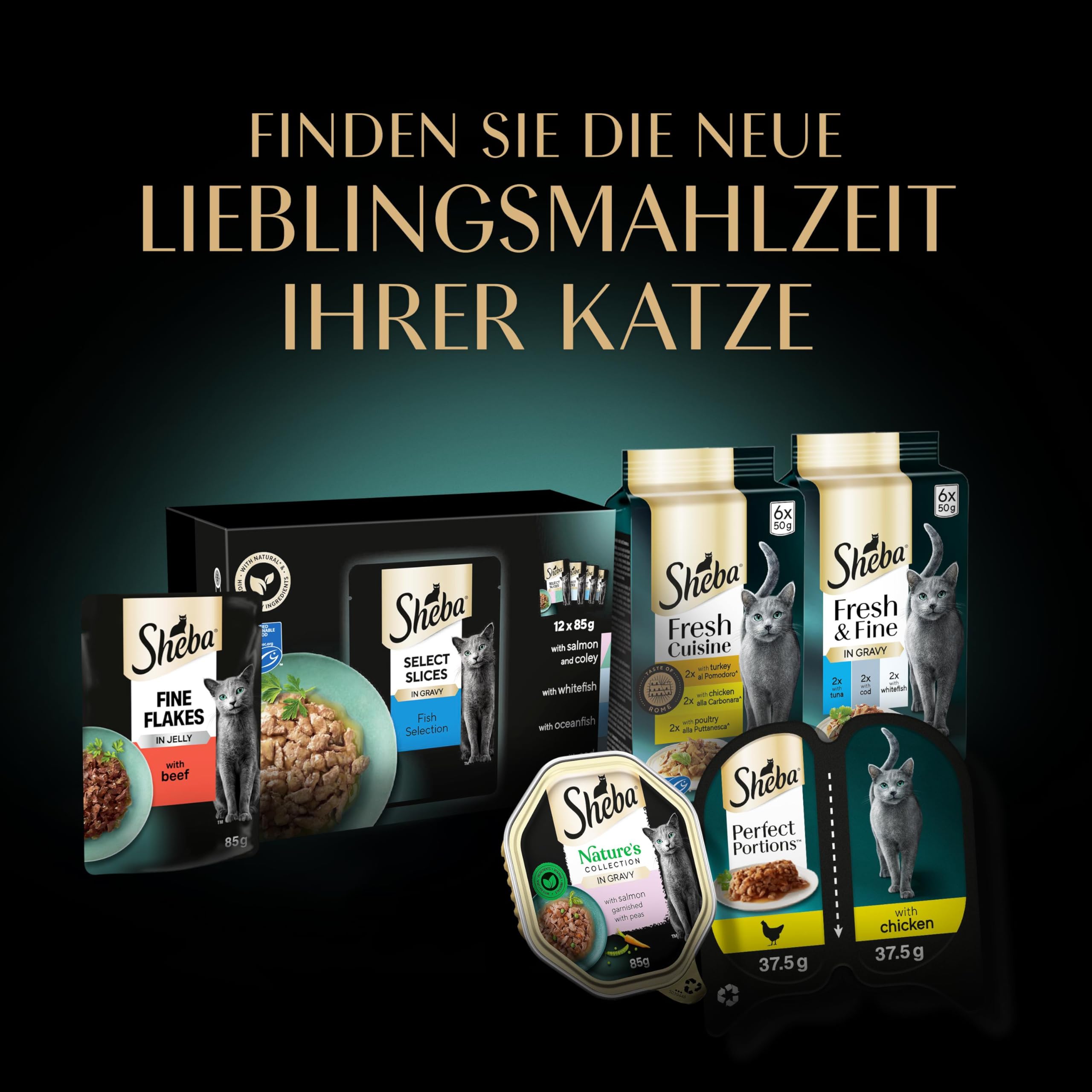Sheba Perfect Portions Sauce Truthahn Nassfutter 8er Pack frisch