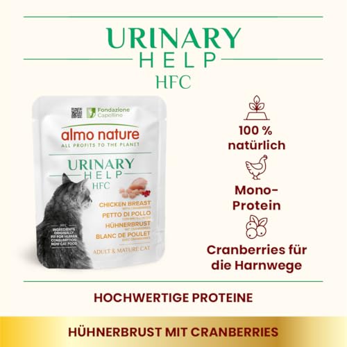 Almo Nature HFC Urinary Help Nassfutter Huhn 24x50g Harnwege