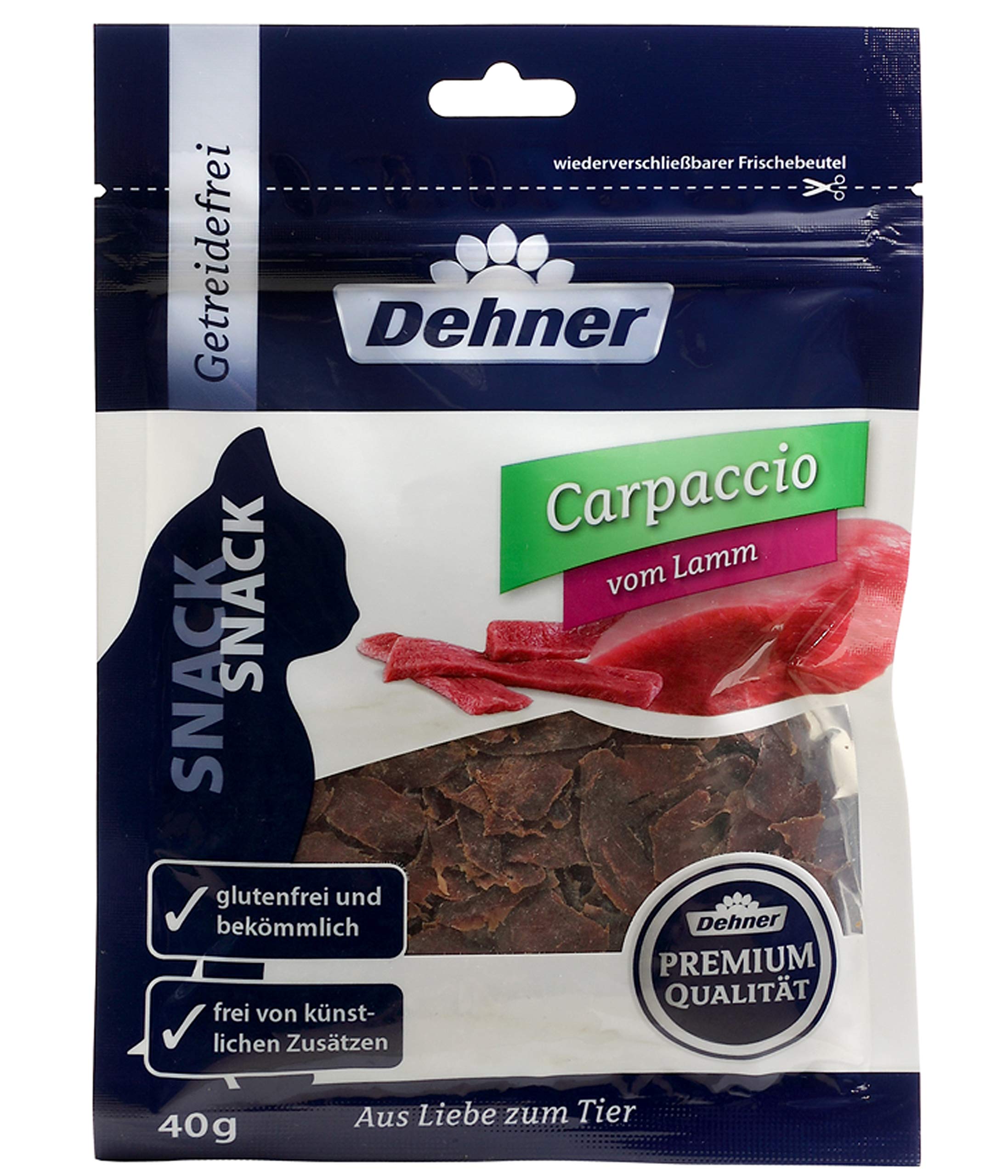 Dehner Premium Lovely Carpaccio Katzensnack Thunfisch 12x40g getreidefrei