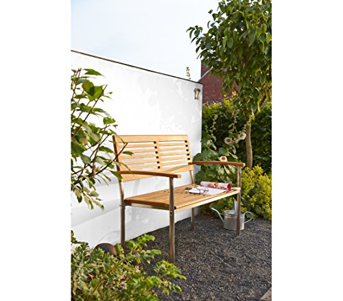 Dehner Marseilles Gartenbank 2-Sitzer 125 cm Teak natur