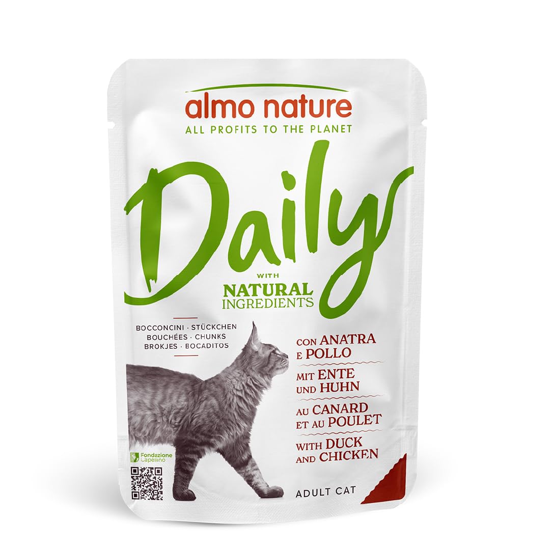 Almo Nature Daily Nassfutter Kabeljau Garnelen 30x70g