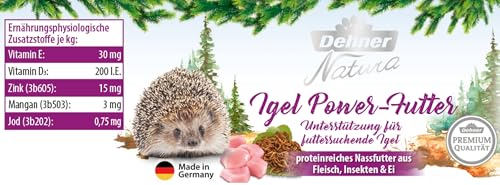 Dehner Natura Premium Igelfutter Nassfutter 6x190 g proteinreich