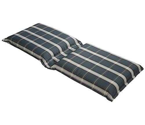 Dehner Lancy Flexbankauflage 2-Sitzer grau-creme kariert