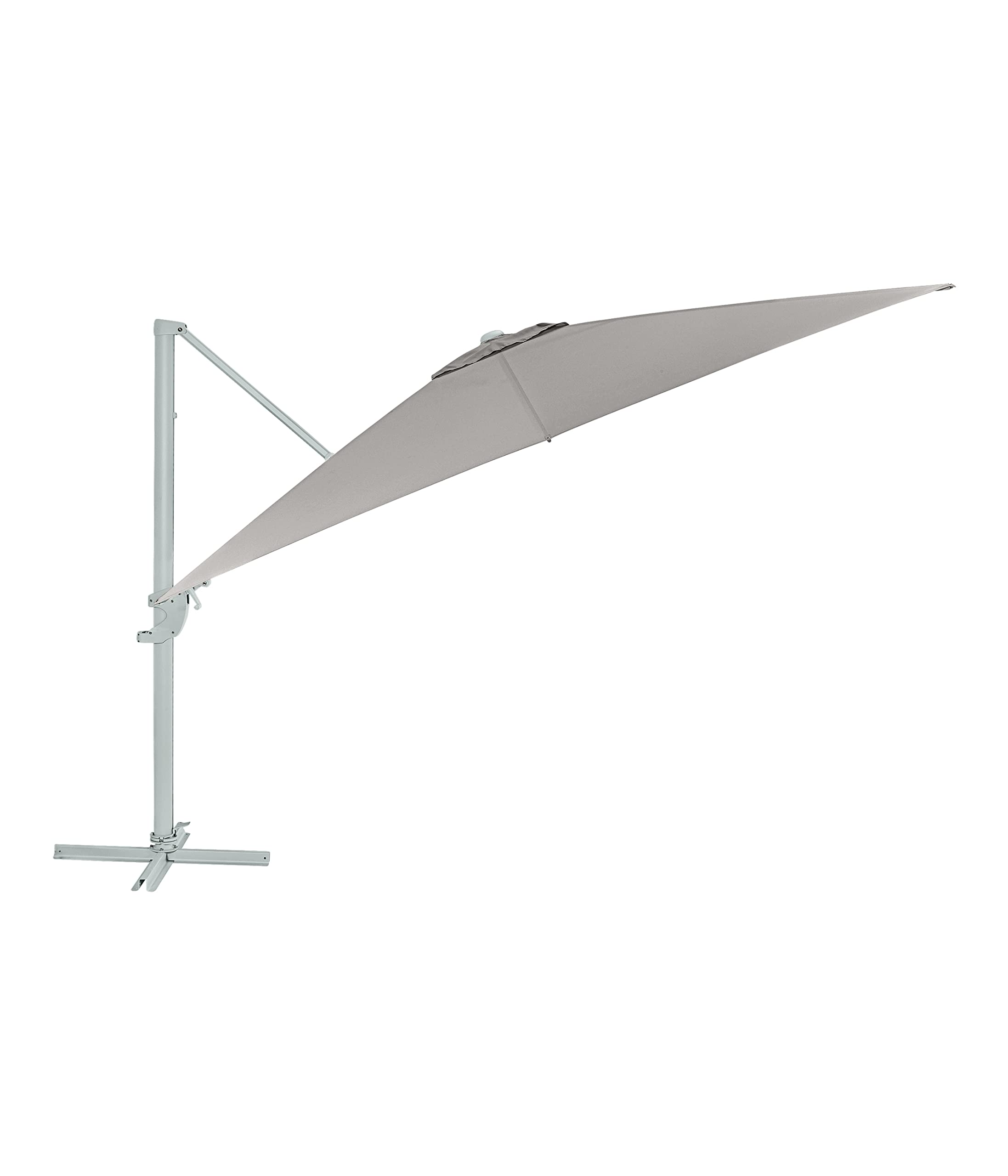 Dehner Premium Lovely Zypern Ampelschirm eckig hellbraun