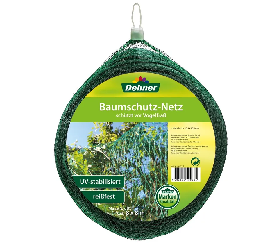Dehner Premium Lovely Baumschutz-Netz grün 8 x 8 m Vogelschutz