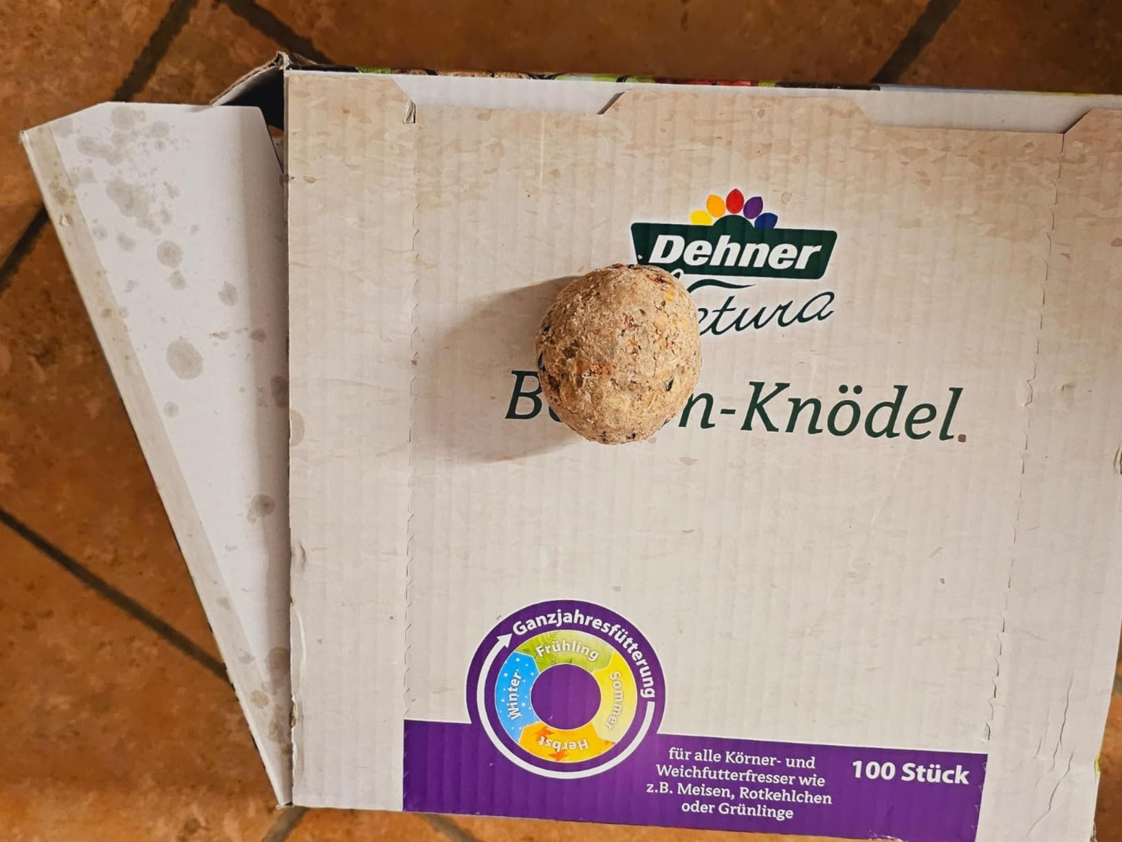 Dehner Natura Meisenknödel ohne Netz Beeren Wildvogelfutter 100x90g