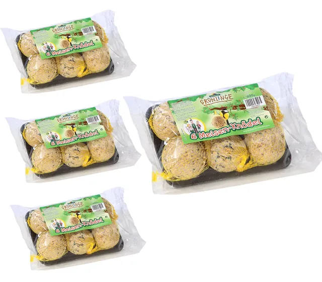 Dehner Grünlinge Meisenknödel 4x6 Stück Ganzjahresfutter