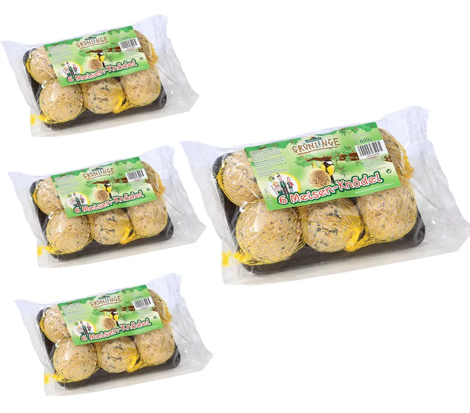 Dehner Grünlinge Meisenknödel 4x6 Stück Ganzjahresfutter