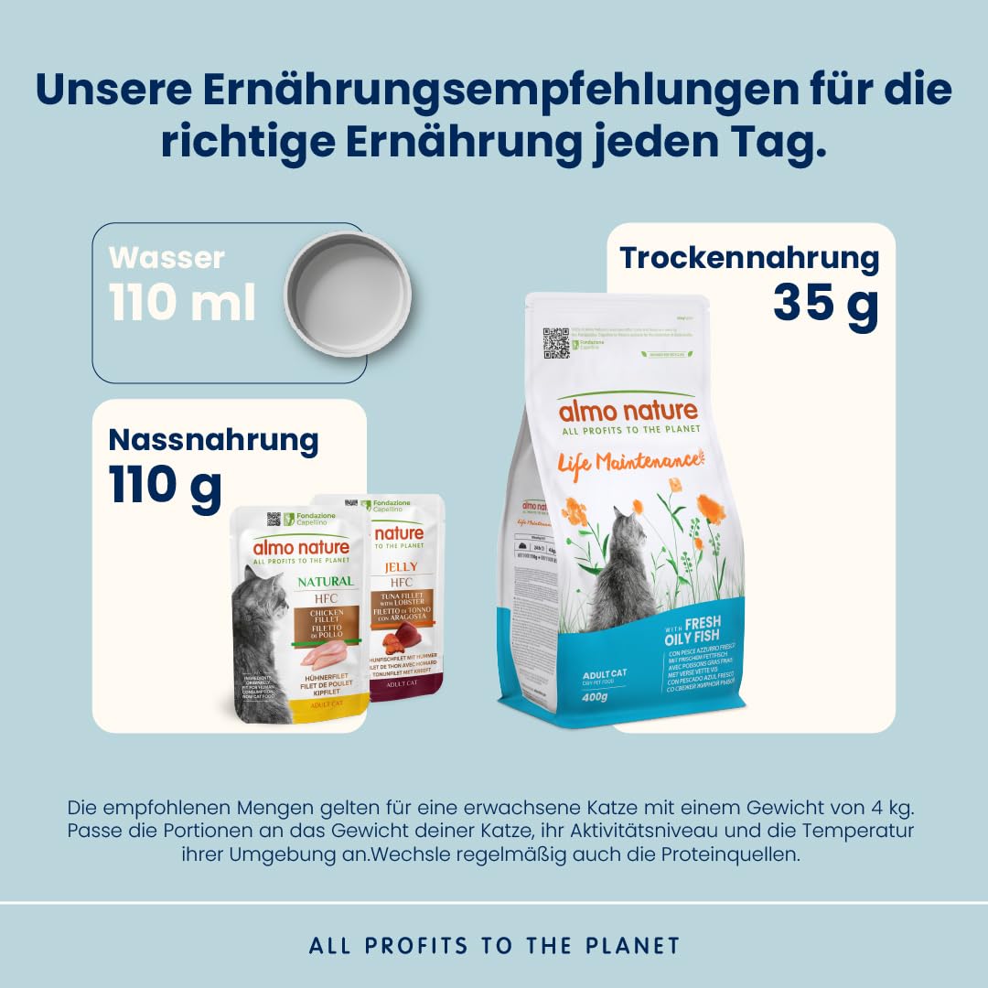 Almo Nature Life Maintenance Trockenfutter Fisch 400 g