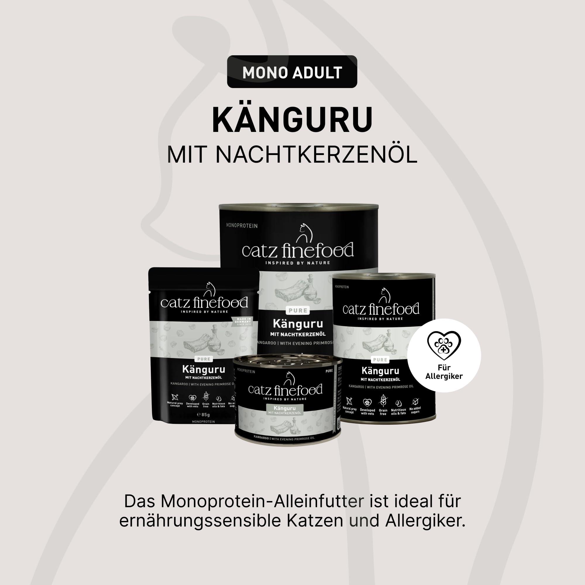 catz finefood Purrrr Känguru Nassfutter 6x400g