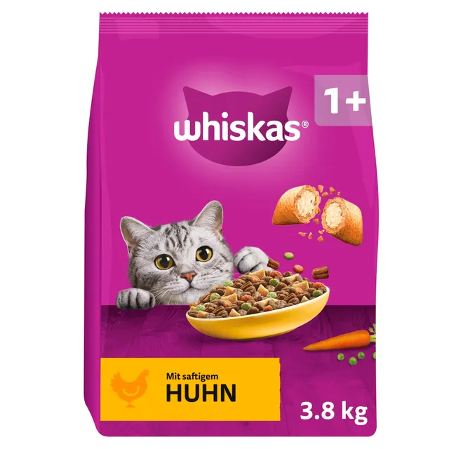 Whiskas Classic Trockenfutter Huhn 3,8kg knusprig