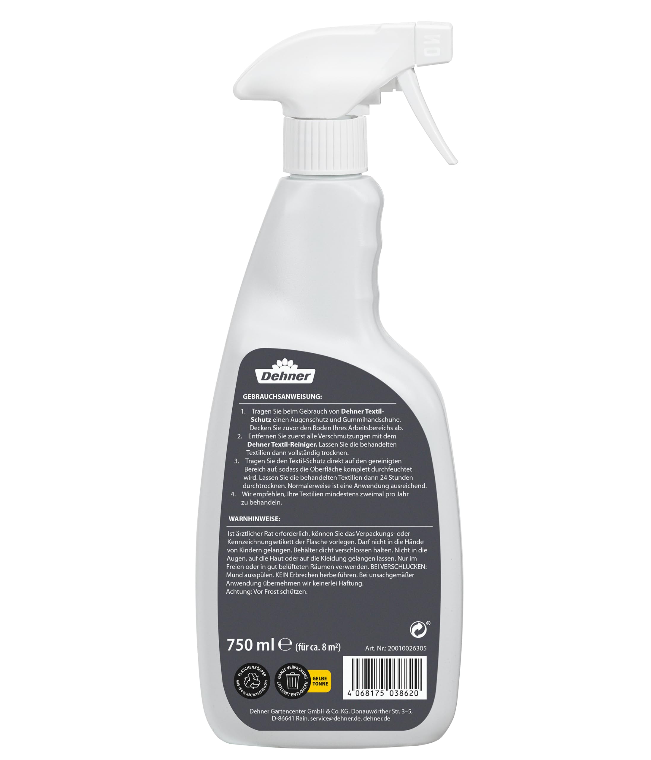Dehner Textil-Schutz Spray 750 ml wasserabweisend