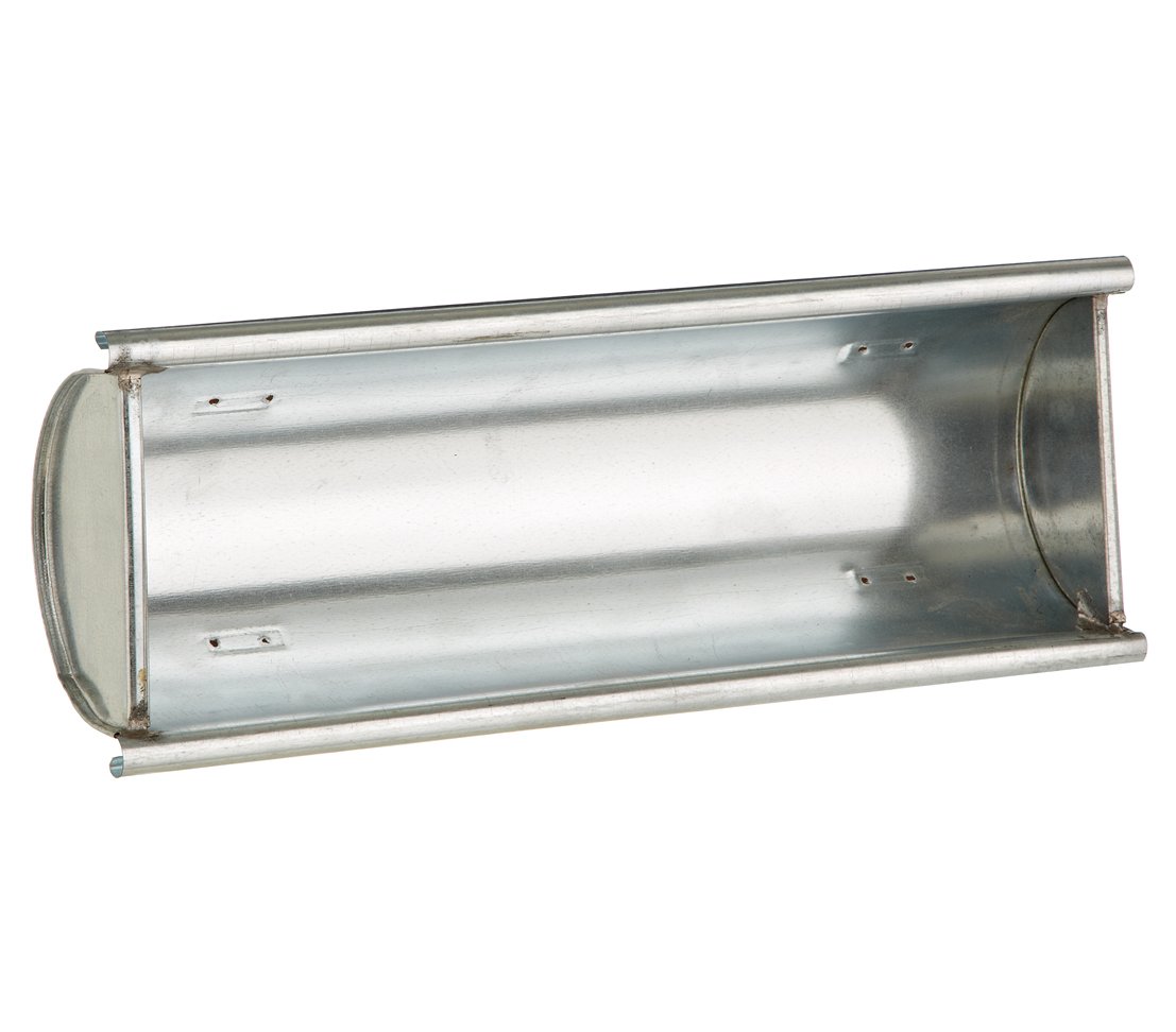 Dehner Dachrinne Pflanzgefäß verzinkt silber 30x17x10cm