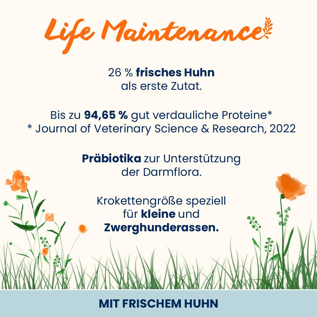 Almo Nature Life Maintenance XS-S Hundetrockenfutter 2 kg Huhn