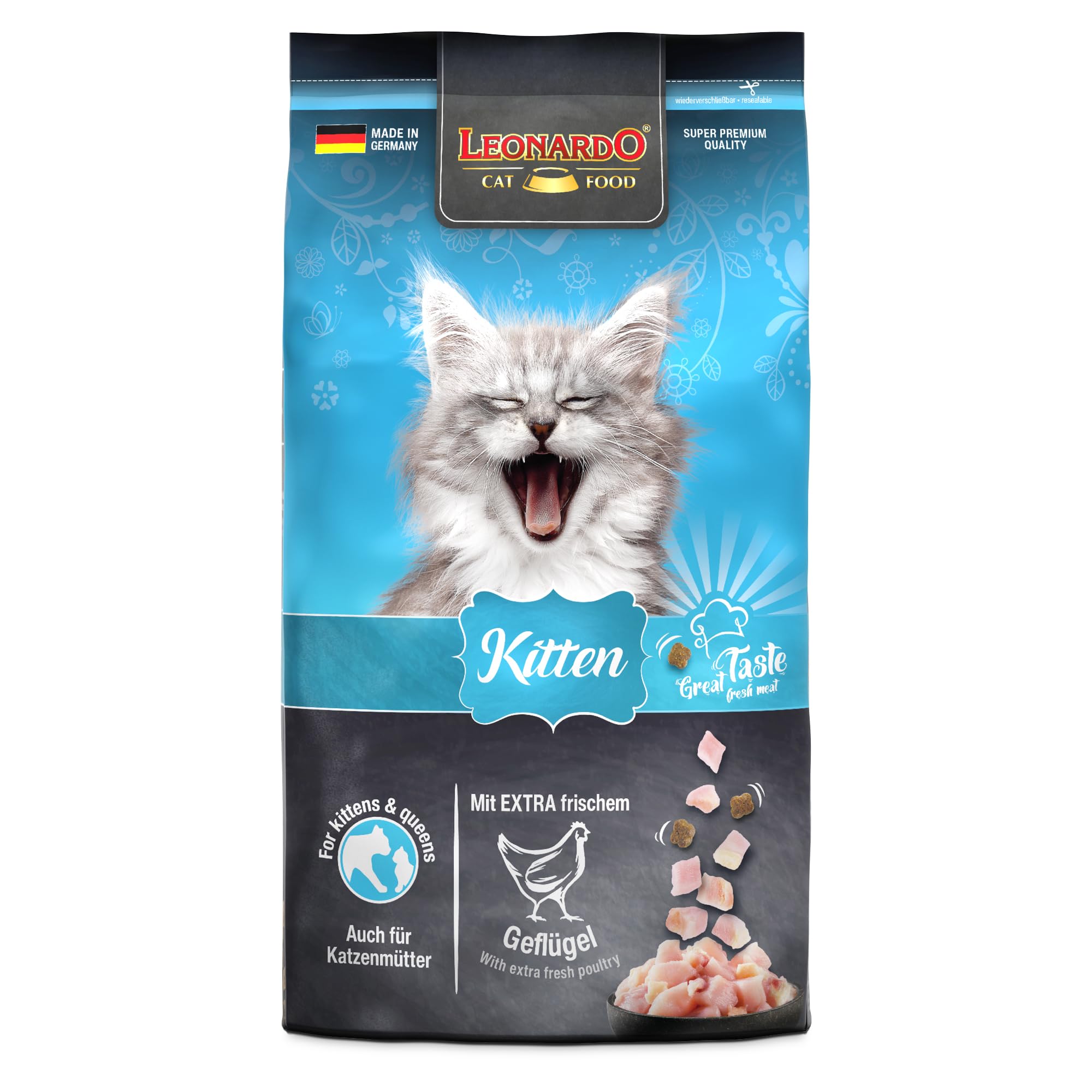 Leonardo Kitten Trockenfutter Geflügel 2kg getreidefrei