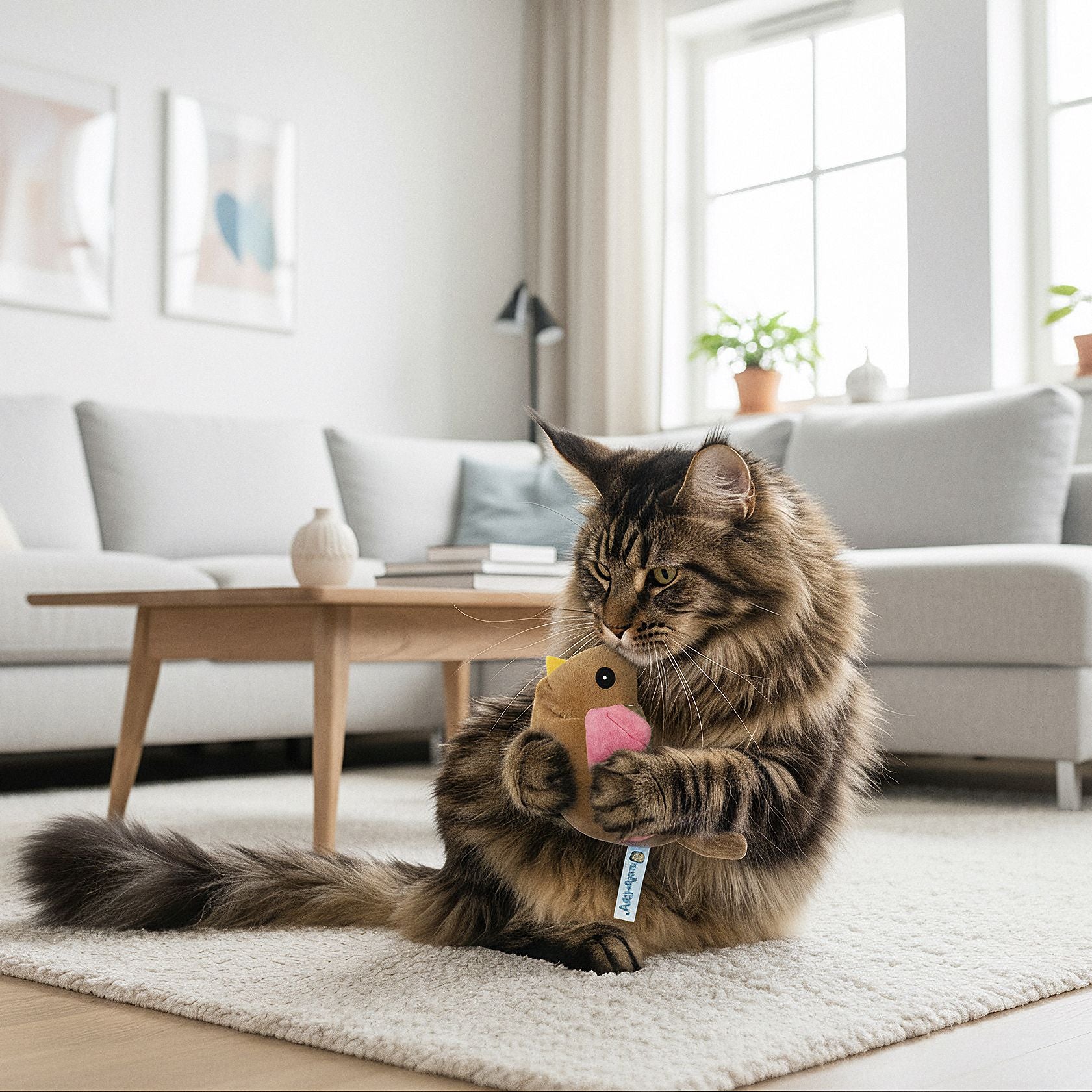 Lucky-Kitty Vogel Natur Pur Katzenspielzeug Katzenminze