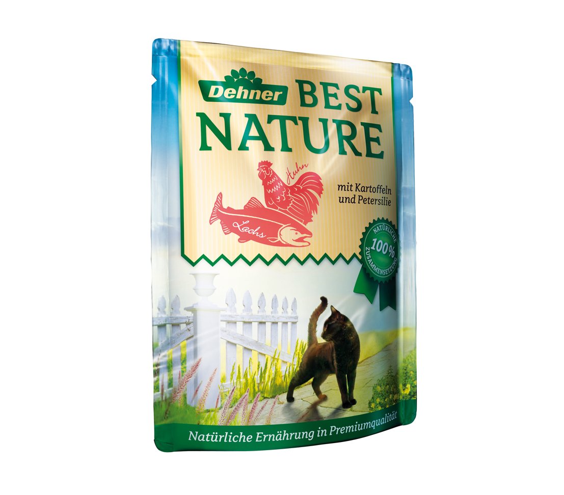 Dehner Best Nature Nassfutter Multipack 8x85 g 4 Sorten