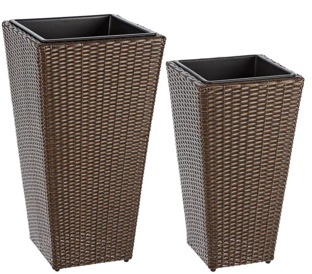 Dehner Lovely Pflanztopf Neapel 2er-Set braun 55/75 cm