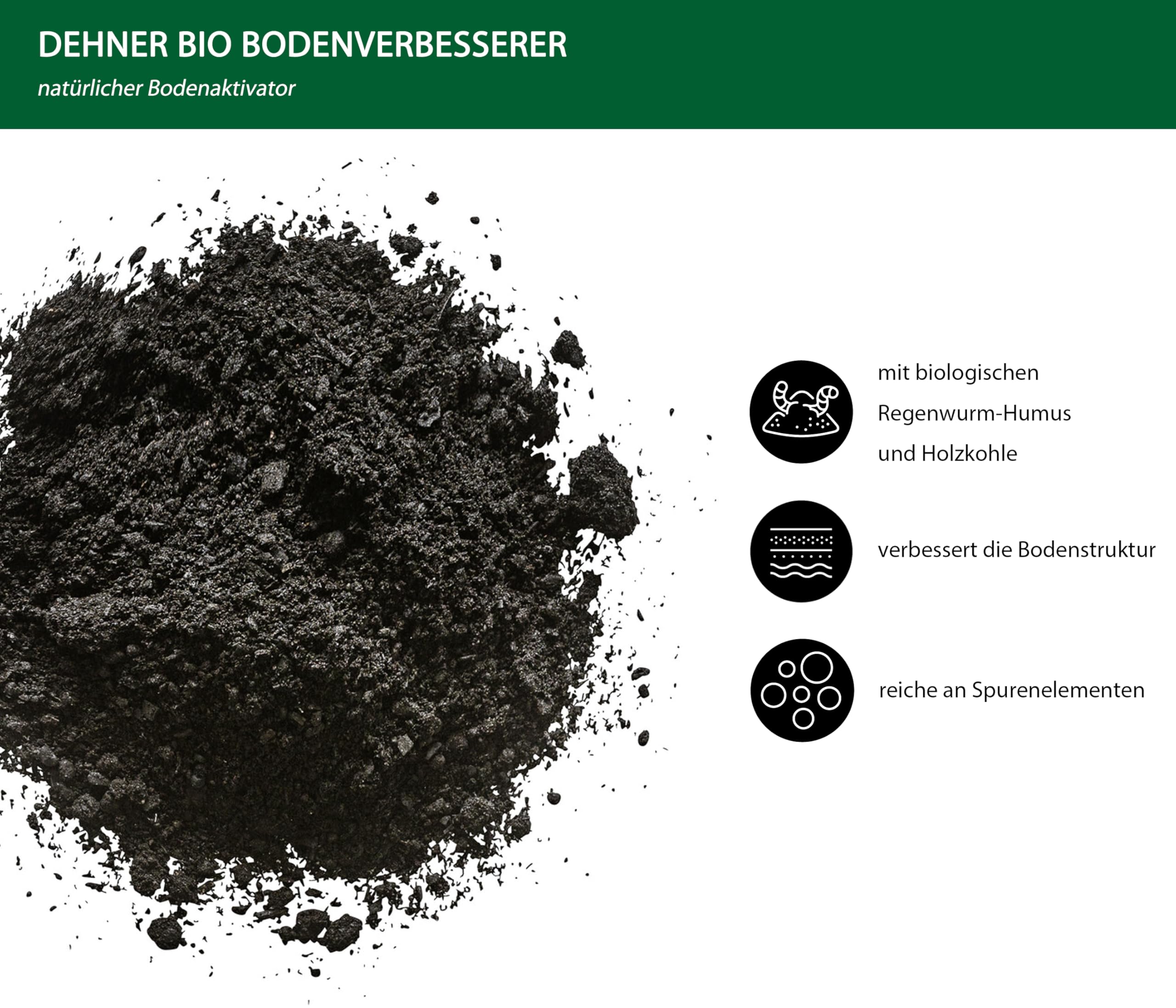 Dehner Bio Bodenverbesserer NPK-Dünger 4kg für 20qm