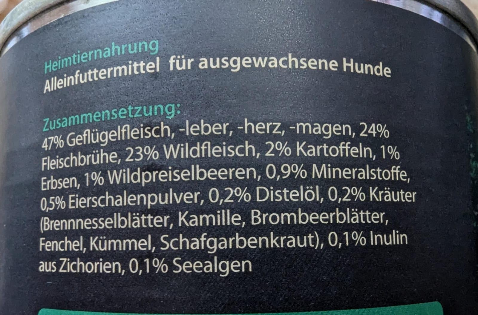 Dehner Wild Nature Auwald Nassfutter Wild 6x800g getreidefrei