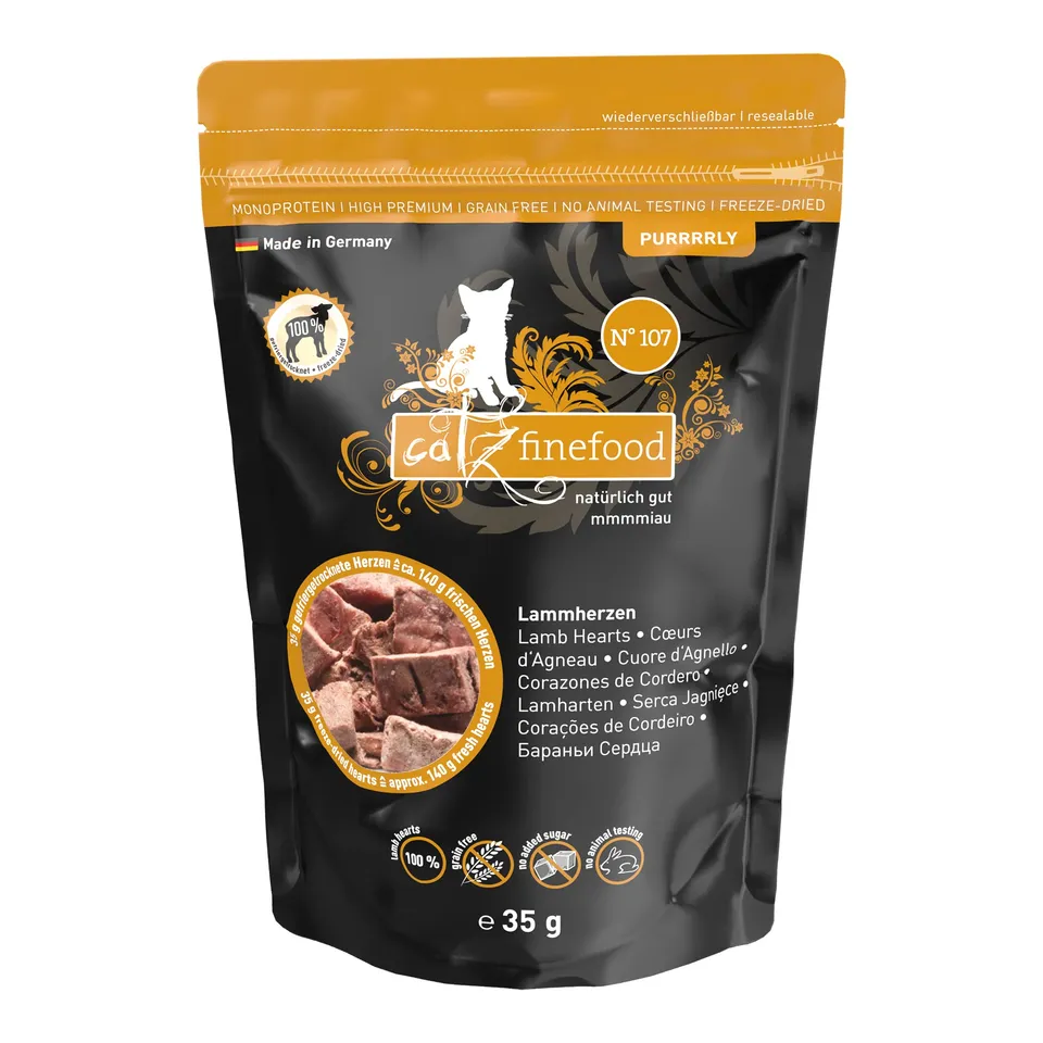 catz finefood Purrrrly No.107 Snack Lammherz 6x35g