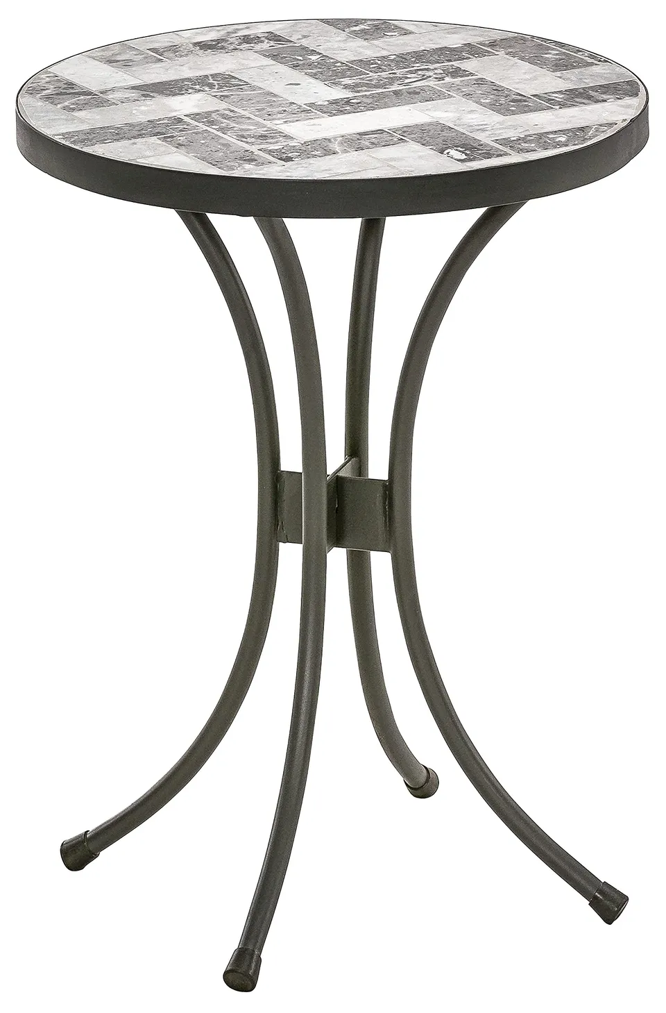 Dehner Letizia Blumenhocker Mosaik grau-weiß Ø 41 cm