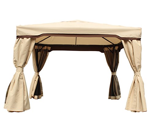 Dehner Premium Lovely Granada Pavillon 3x3m beige UV80+