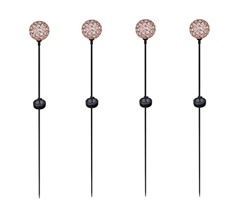Dehner Premium Lovely Diamant Solar Dekostab 4er kupfer schwarz 120cm