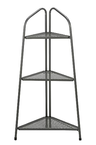 Dehner Savoy Eckregal Metall dunkelgrau 127cm