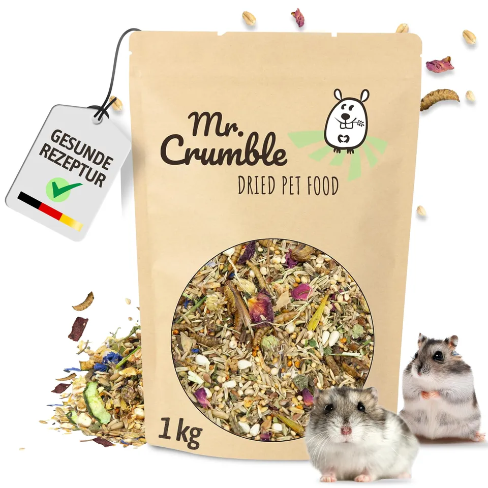 Mr. Crumble Kleiner Körnerschatz Hamsterfutter 1kg pelletfrei