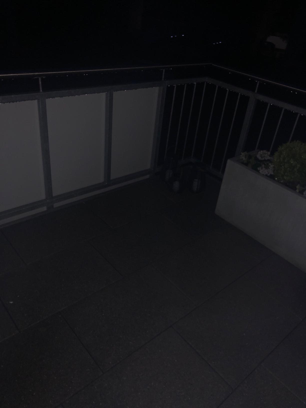 Dehner Solarlaterne Polyrattan 20 cm LED-Flackerkerze braun