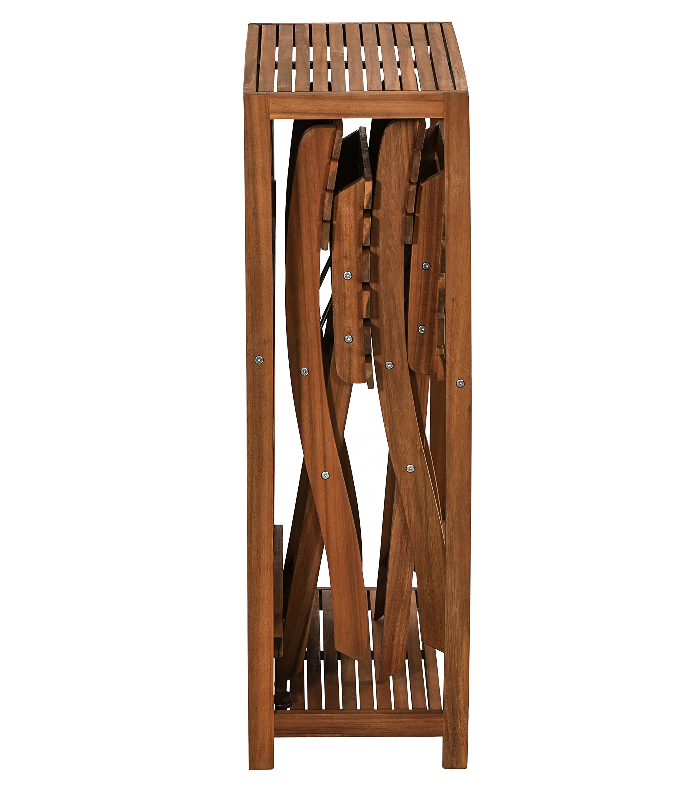 Dehner Neapel Balkonset Akazienholz braun Klapptisch 3-teilig