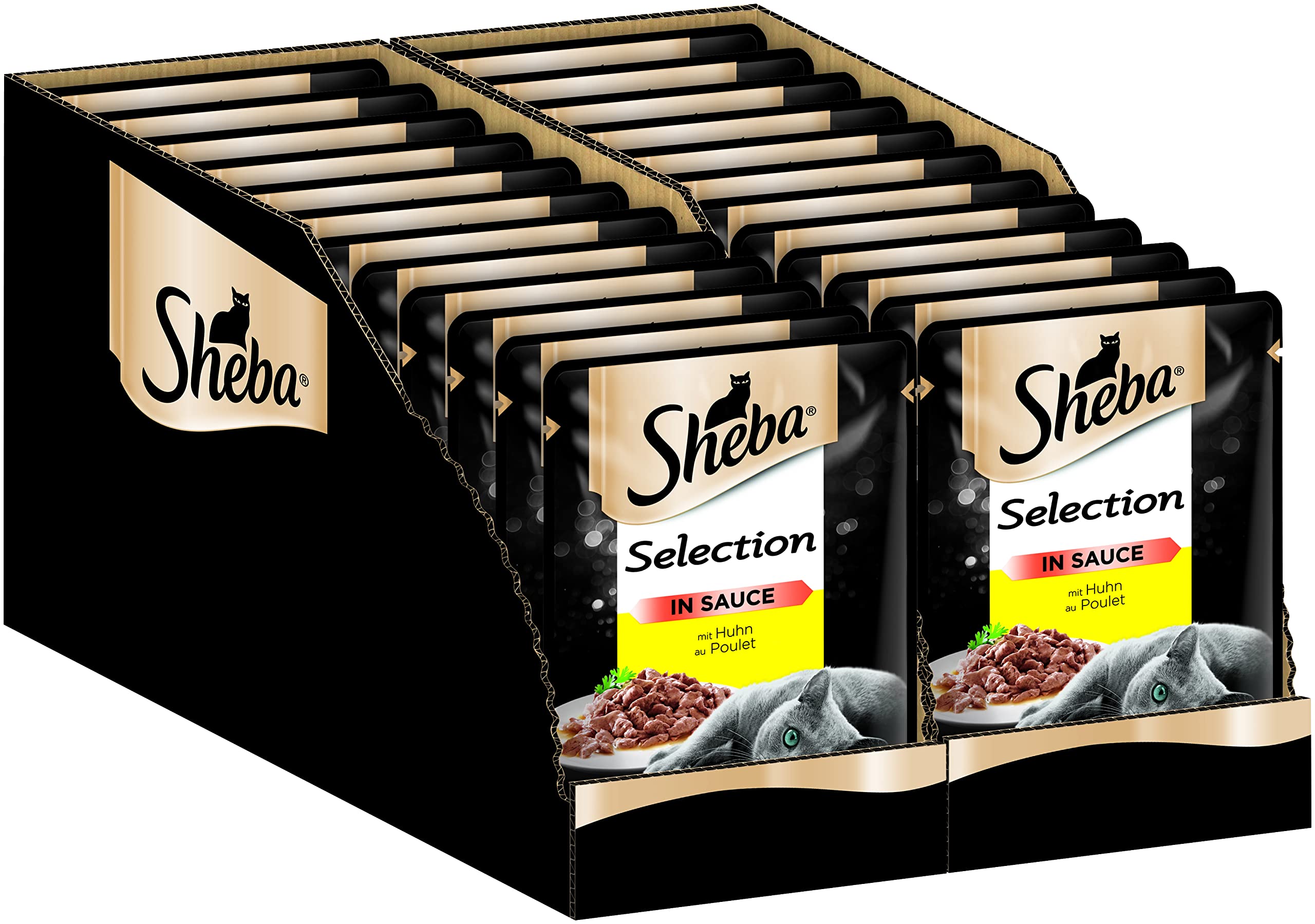 Sheba Selection in Sauce Geflügel Nassfutter 24x85g Beutel
