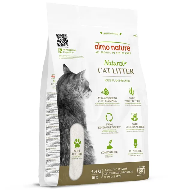 Almo Nature Cat Litter Katzenstreu 4,54kg pflanzlich