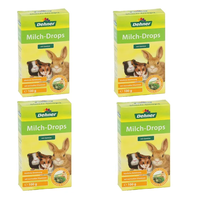Dehner Milch-Drops Nagersnack Gemüse 4x100g mit Vitaminen