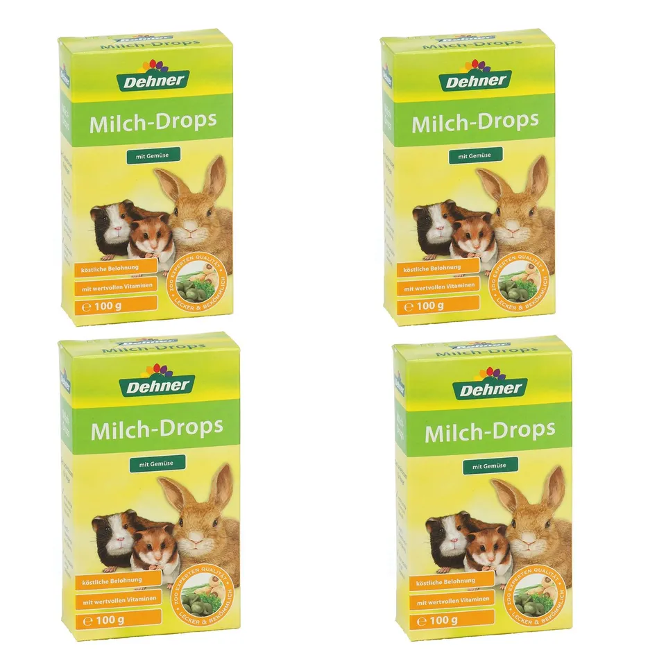 Dehner Milch-Drops Nagersnack Gemüse 4x100g mit Vitaminen