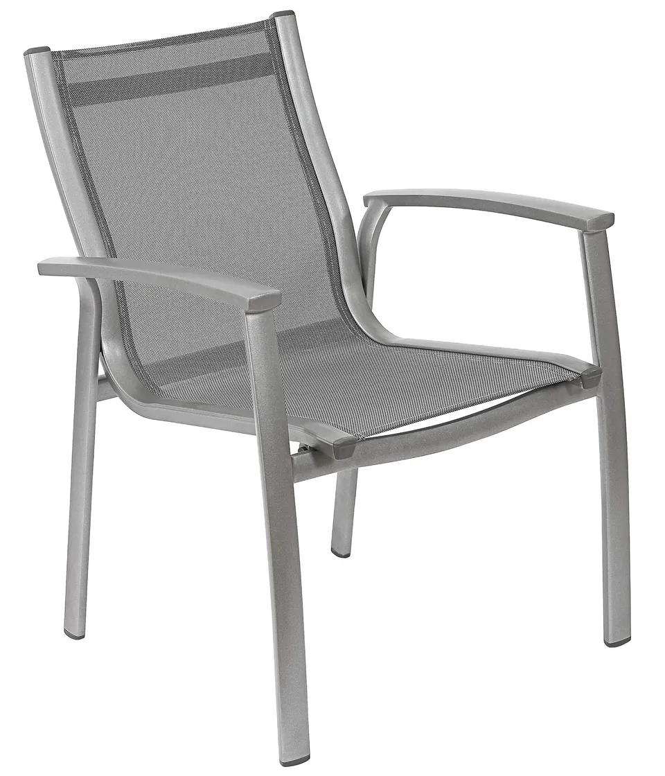 Dehner Premium Lovely Chicago Stapelsessel anthrazit Textilene