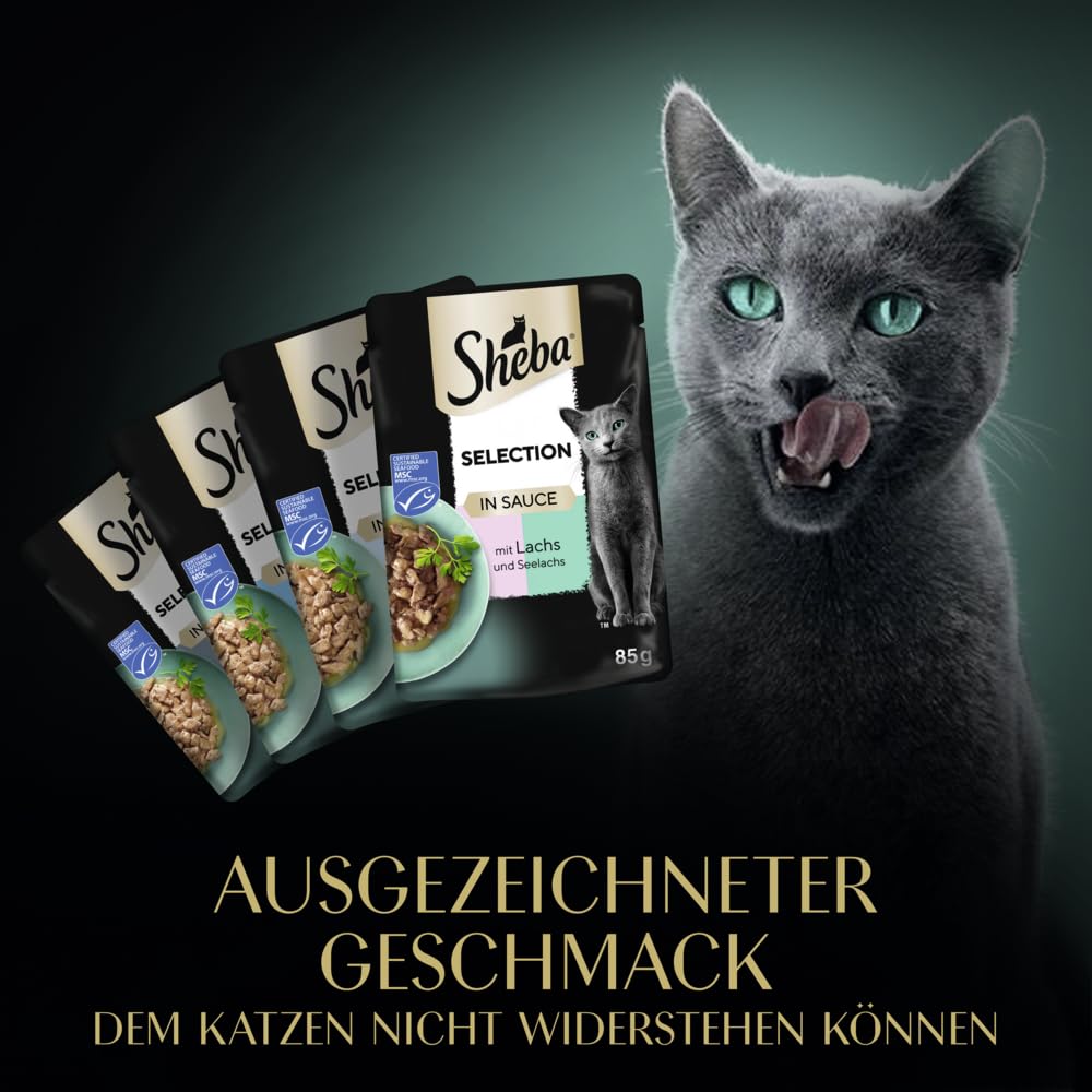 Sheba Selection Sauce Nassfutter Fisch 12x85g MSC