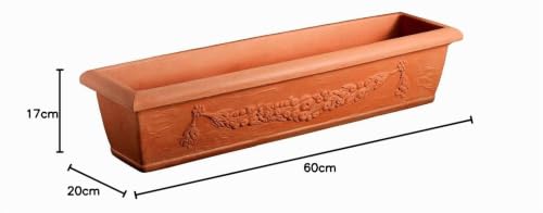 Dehner Firenze Blumenkasten Kunststoff terracotta 60x20x17 cm