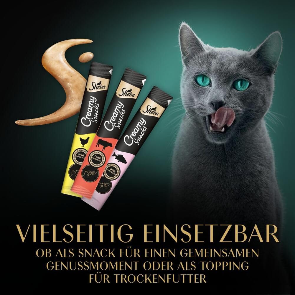 Sheba Creamy Snacks Snack cremiger Lachs 18x12g