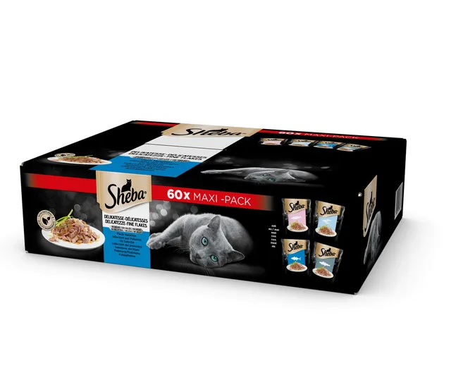 Sheba Multipack Nassfutter Fisch Gelee 60x85g