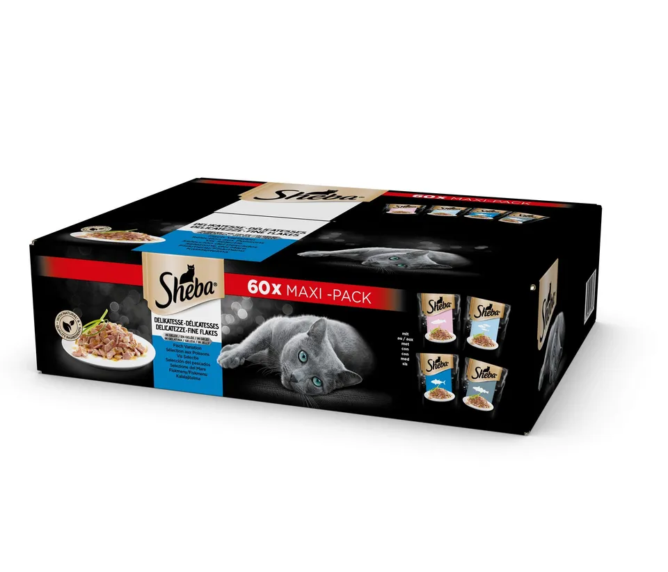 Sheba Multipack Nassfutter Fisch Gelee 60x85g
