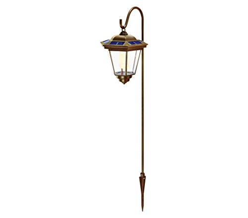 Dehner Tivoli Solarlaterne kupfer blau 85 cm mit Erdspieß
