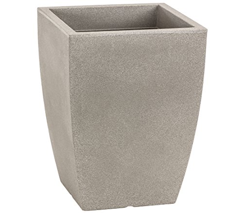 Dehner Lovely Bologna Blumentopf Kunststoff taupe 61 cm