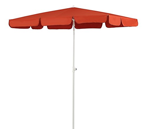 Dehner Premium Lovely Saturn Sonnenschirm orange 220 cm Polyester