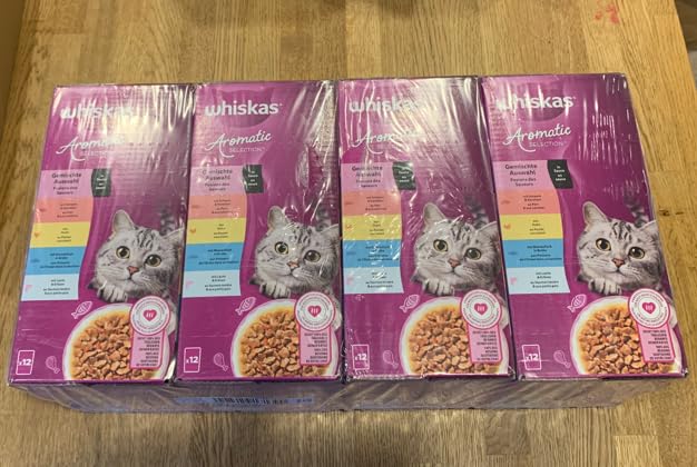 Whiskas Aromatic Gemischte Auswahl Nassfutter 48x85g Sauce