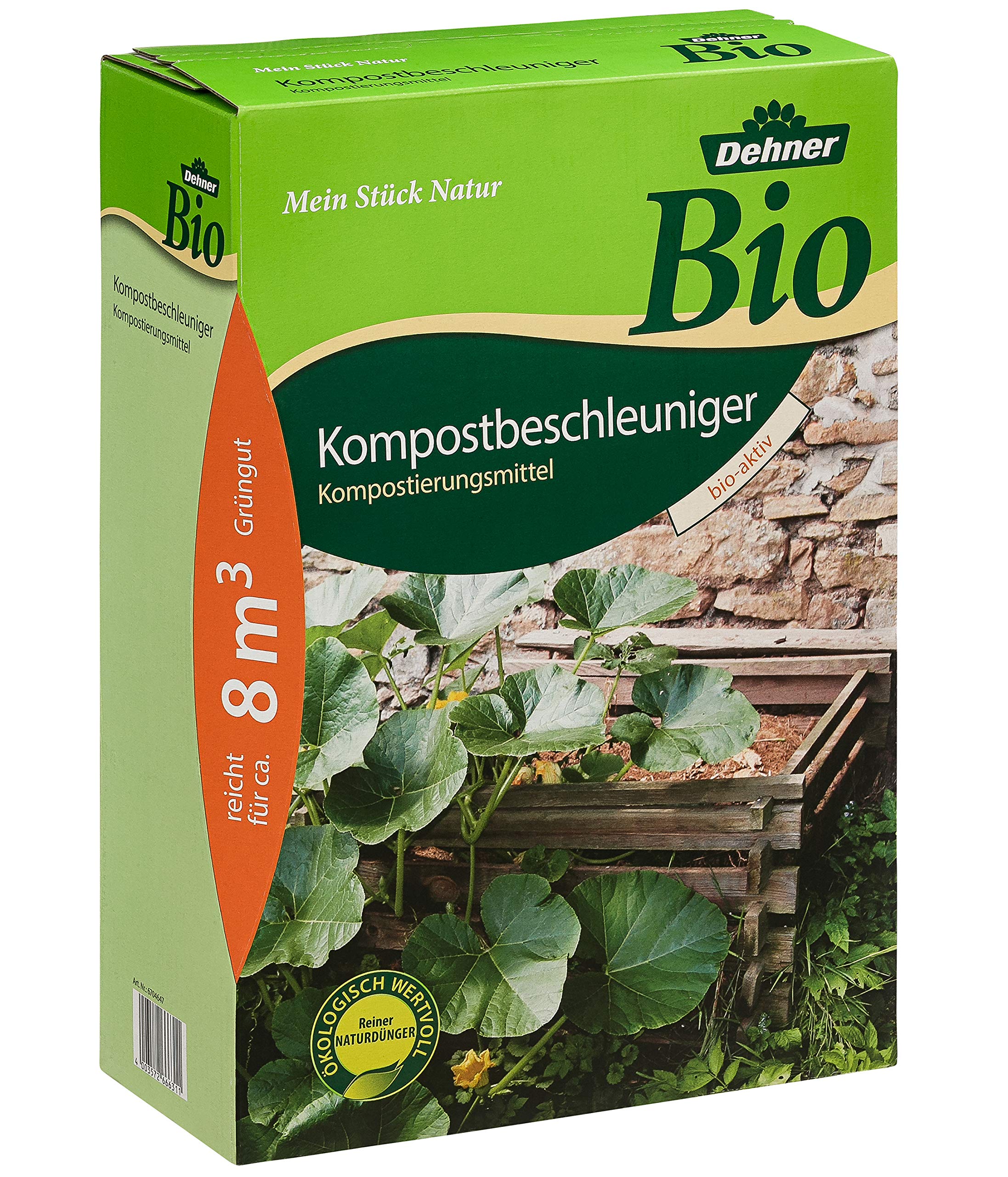Dehner Thermokomposter 420 L + Beschleuniger 5 kg UV-stabil