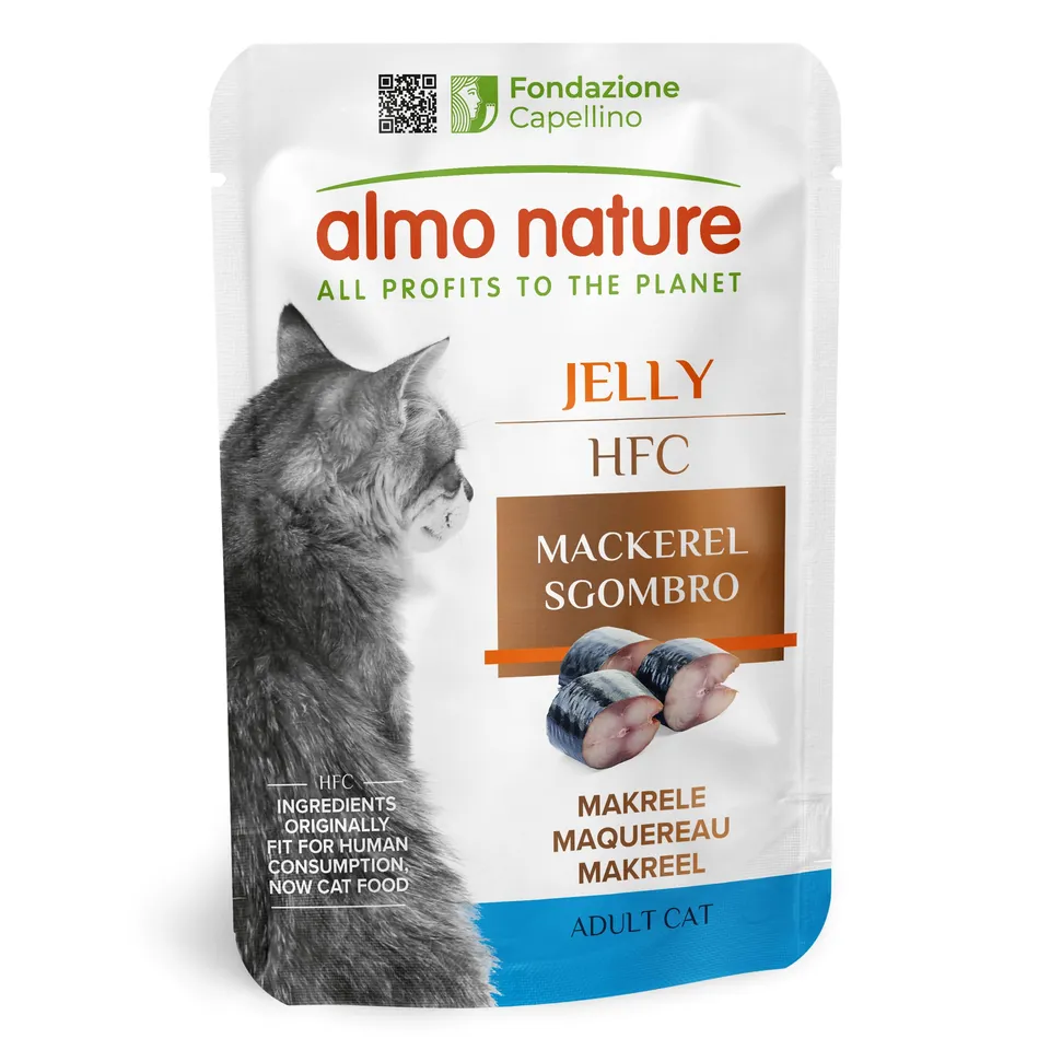 Almo Nature HFC Jelly Makrele Nassfutter 24x55g Glutenfrei