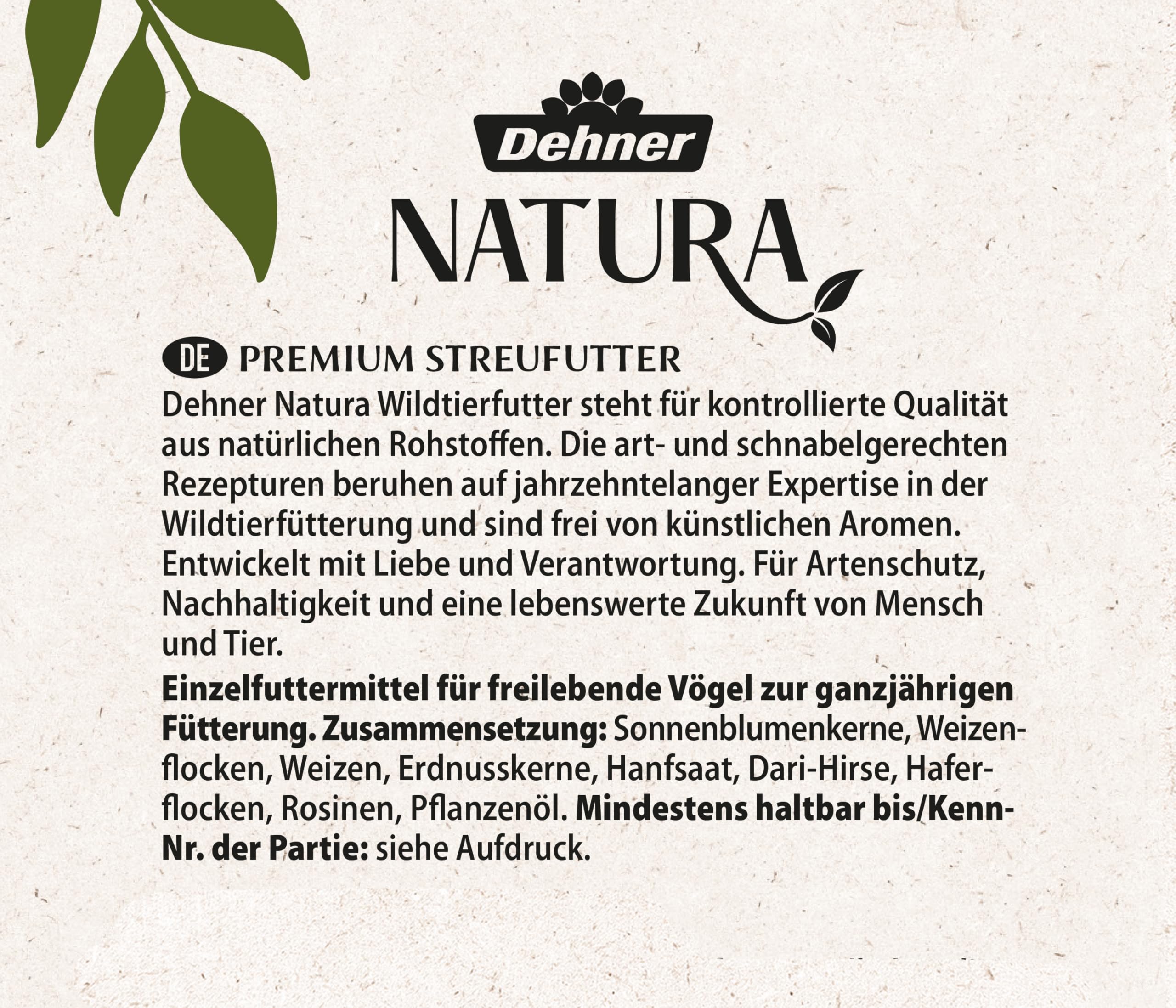 Dehner Natura Wildvogelfutter Streufutter 3kg Ganzjahr
